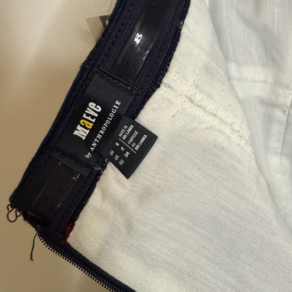 Maeve - Anthropologie - Rosette Strapless Fit and Flare Denim Mini Dress - US 2 - Picture 9 of 14